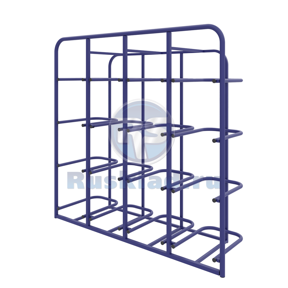 Стеллажи специализированные для 16-ти бутылей объемом 19 литров. СВД-16 Стеллажи специализированные для 16-ти бутылей объемом 19 литров. СВД-16